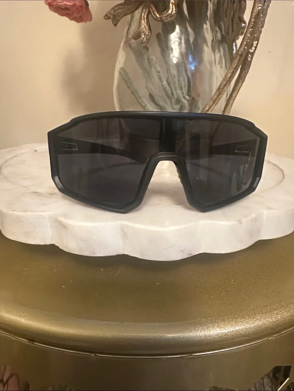 Sport Shield Sunglasses in Black